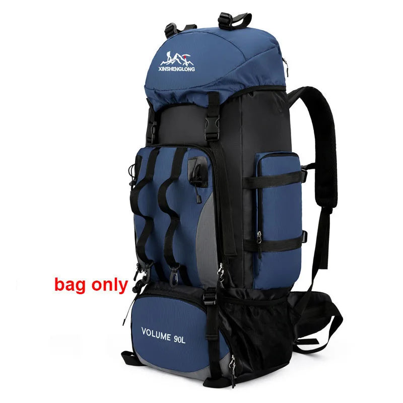 90L Waterproof Hiking Backpack – Large Capacity Trekking & Camping Rucksack for Men
